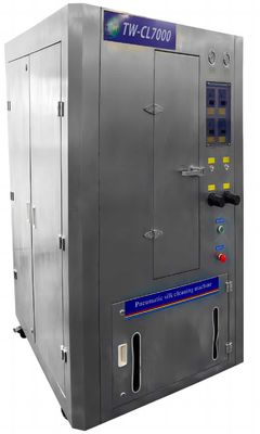 Système de machine de nettoyage à pochoirs multiscène stable avec pulvérisation rotative